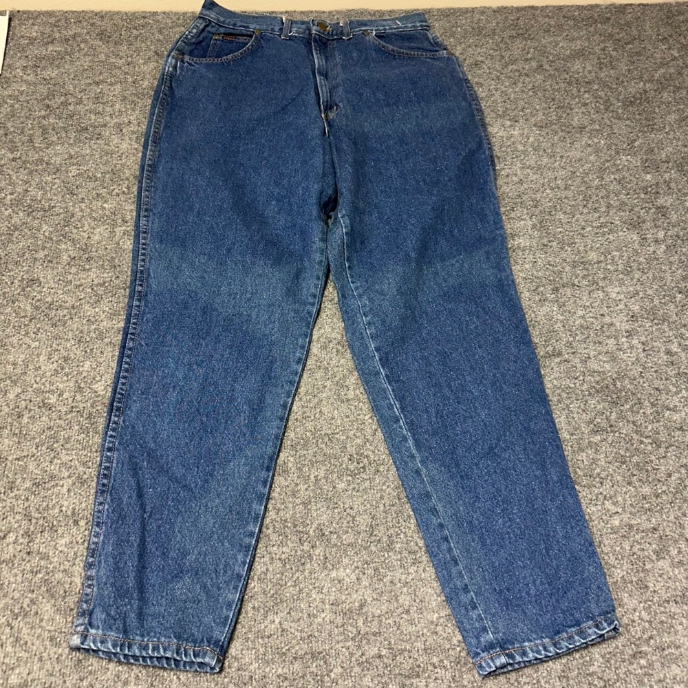 Chic Jeans Womens Size 18 Blue High Waisted Tapered USA Made Denim NWT Vintage